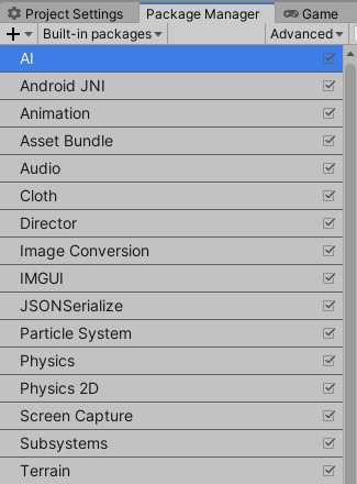 New Unity Package Manager